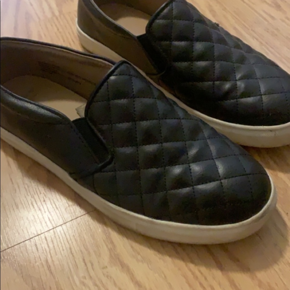 Black slip on shoes